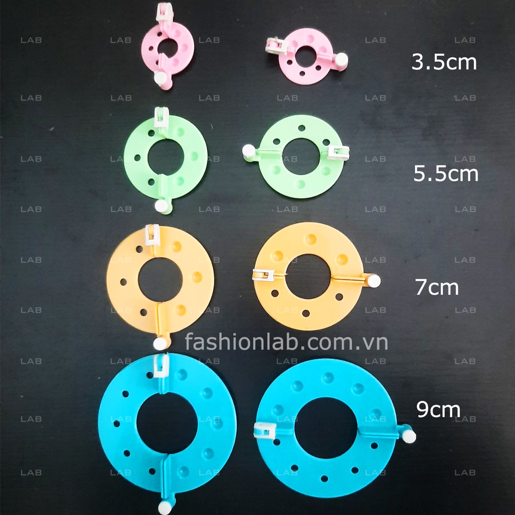 Bộ dụng cụ làm quả bông len 8 món #0104