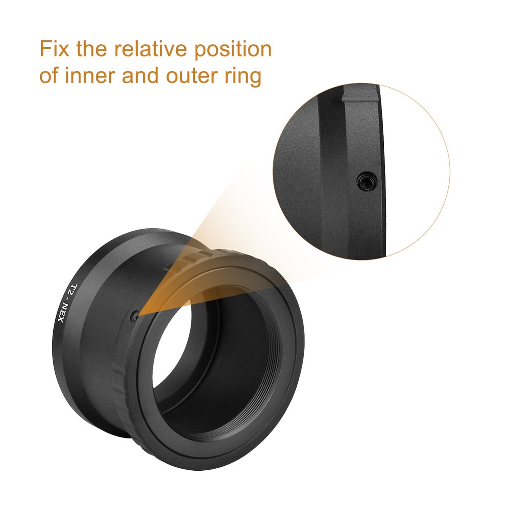 SVBONY SV196 camera adapter T2-NEX E-mount Ring Adapter for Sony NEX Alpha Body Camera