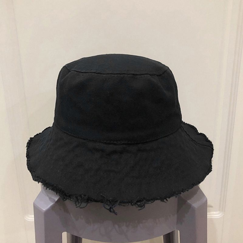 Nón Tai Bèo Cotton Phối Tua Rua Thời Trang Nữ