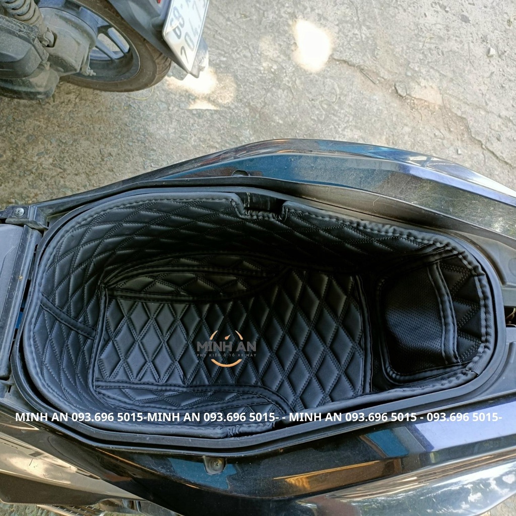 Lót Cốp Da Cách Nhiệt Chống Sốc Xe Yamaha NVX FAZZIO NVX V1 V2 - Có Túi Đựng Giấy Tờ Minh An