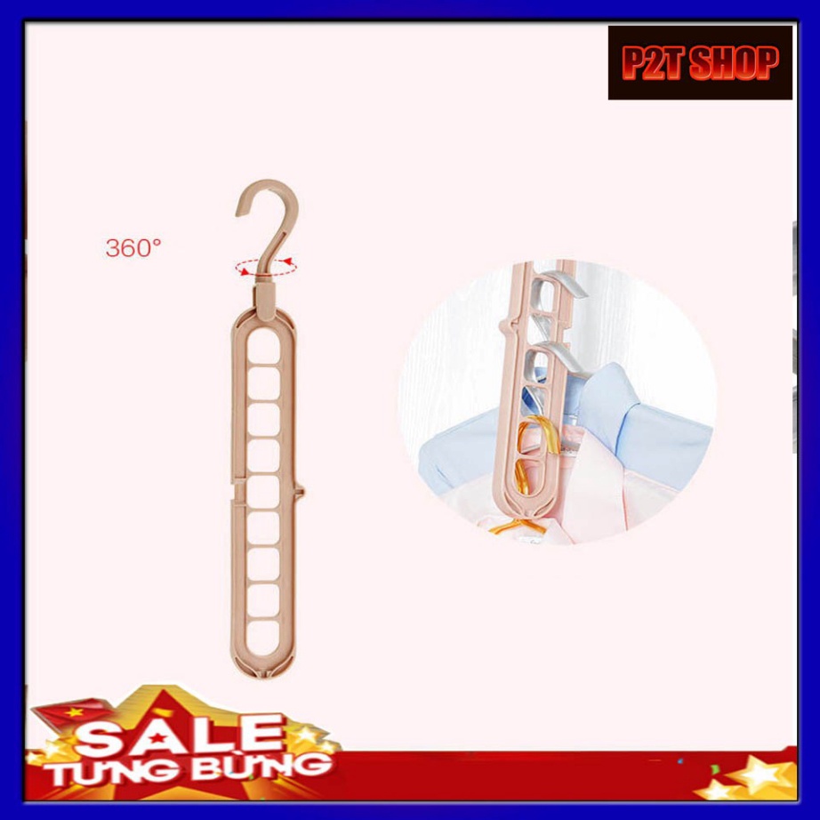 MÓC TREO QUẦN ÁO 9 LỖ THÔNG MINH CHẤT LƯỢNG CAO