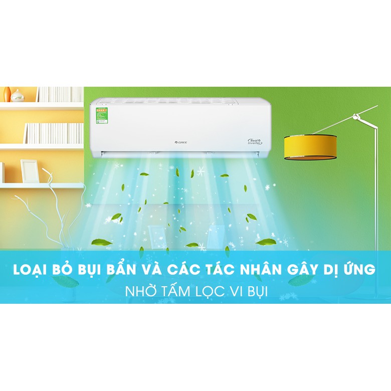 Máy lạnh Gree Inverter 1.5 HP GWC12PB-K3D0P4 - Hành chính hãng - Chỉ giao trong khu vực TP. HCM