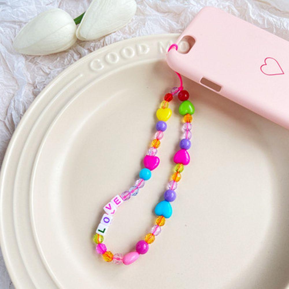 Dây Đeo Điện Thoại Chống Thất Lạc Chuỗi Hạt Cười Handmade Tiện Lợi Dành Cho Nữ