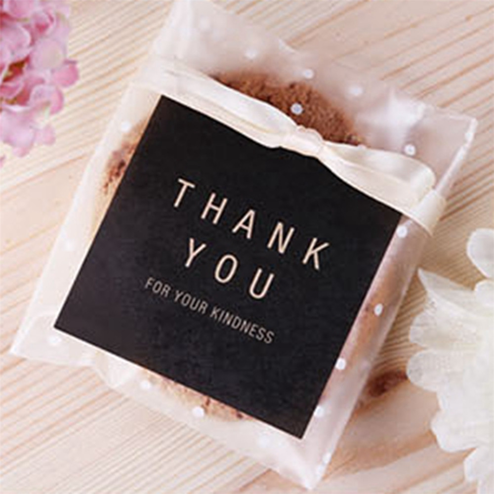 Cod Qipin Creative 60pcs Thank You Stickers Seal Labels Baking Biscuit Dessert Packaging Bag Decoration