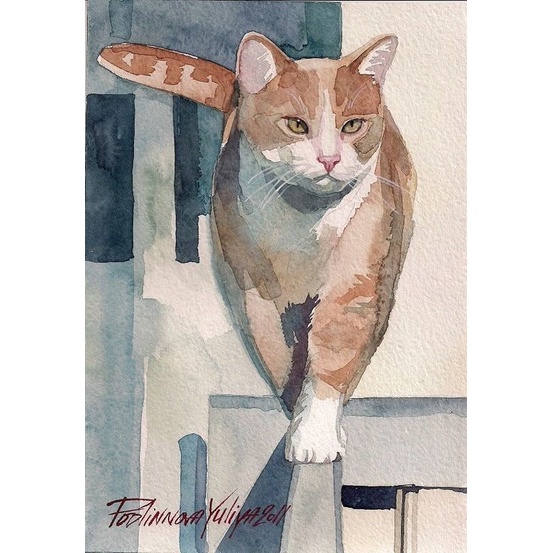 Bộ tranh đính đá 5D họa tiết chú mèo độc đáo kích thước 30x40cm DIY dùng trang trí