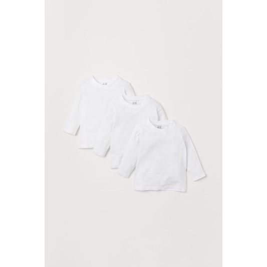 Lẻ áo phông trắng bé trai hm