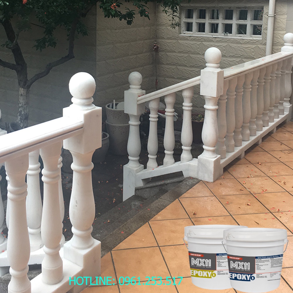 Keo chống thấm dột , keo AB dán đá gạch gỗ  , keo epoxy đa năng MX11 - Hoá Chất Long Vũ