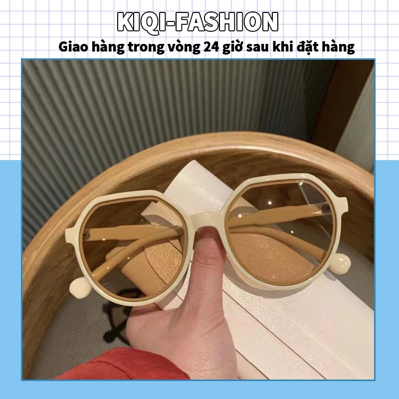 Kính mát gọng tròn phong cách hàn quốc dễ thương dành cho nữ