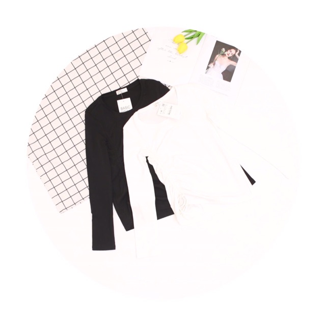 Áo thun nữ dài tay bozip vải dư xịn