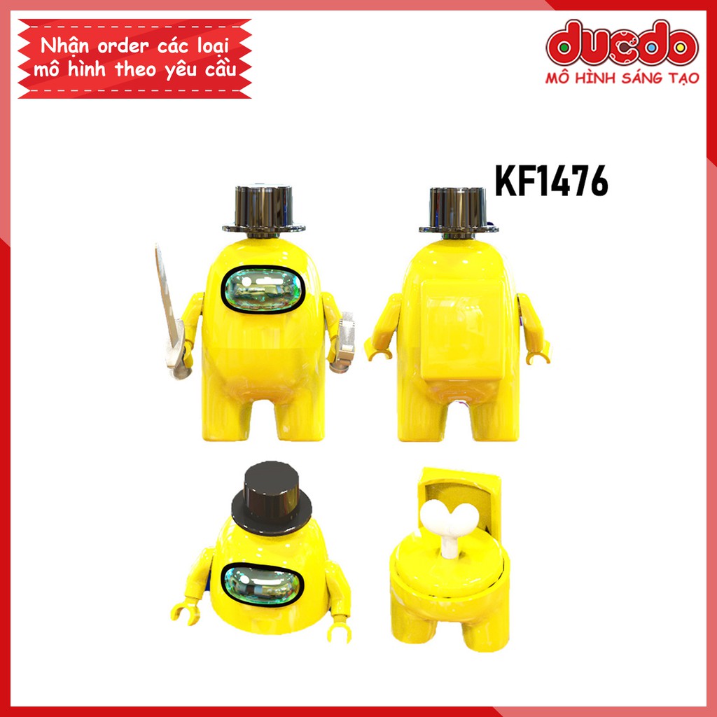 Minifigures các nhân vật trong game Among Us - Đồ Chơi Lắp Ghép Xếp Hình Mini Mô hình Kopf KF6132