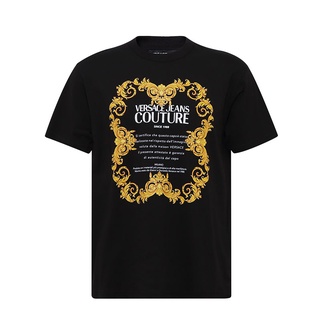 Áo Thun Cotton Nam In Logo Versace