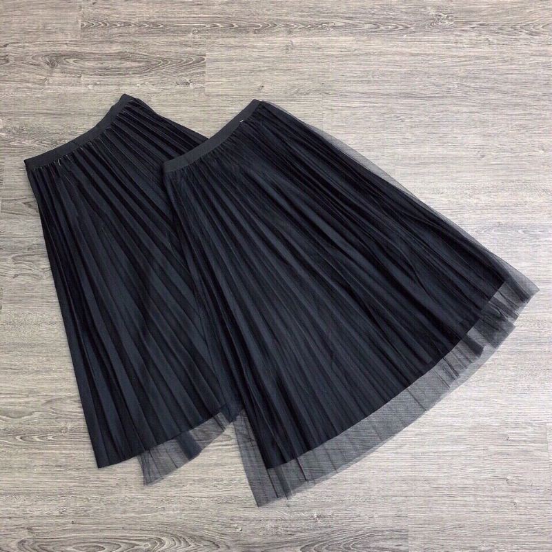 Chân váy xếp ly QC phối ren mặc hai mặt | BigBuy360 - bigbuy360.vn