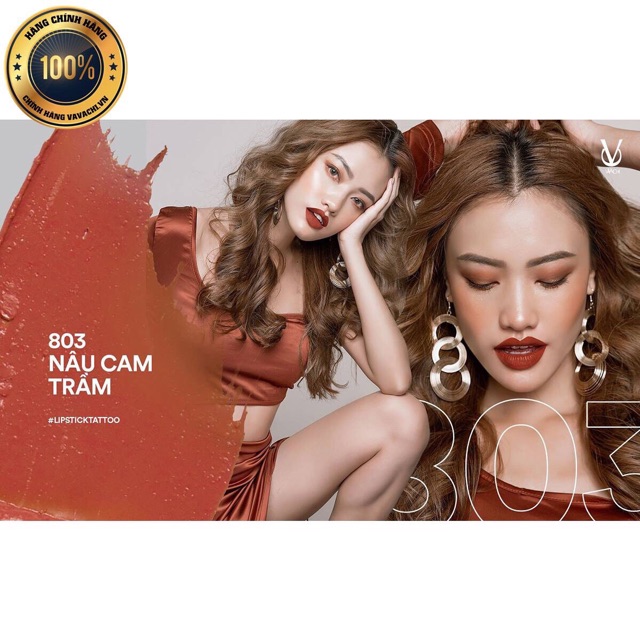 💄✨Son VAVACHI cao cấp tông 803-nâu cam trầm✨💄