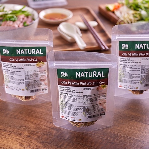 Natural gia vị nấu phở bò Sài Gòn Dh Foods 25g