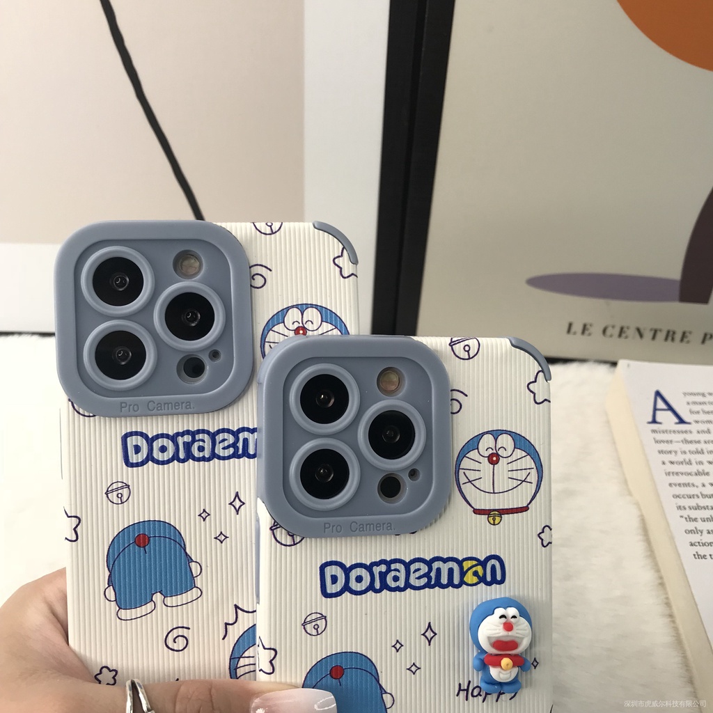 Ốp Điện Thoại Chống Rơi Họa Tiết Doraemon Ba Chiều Cho Iphone13 Iphone12/Iphone11/IPhoneX/7P