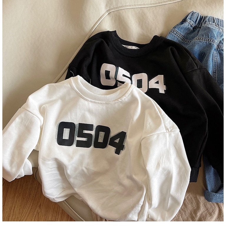 Áo Thun Cotton Cổ Tròn Tay Dài Phong Cách Ngoại Quốc Thời Trang Xuân Thu Mới Dành Cho Trẻ Em