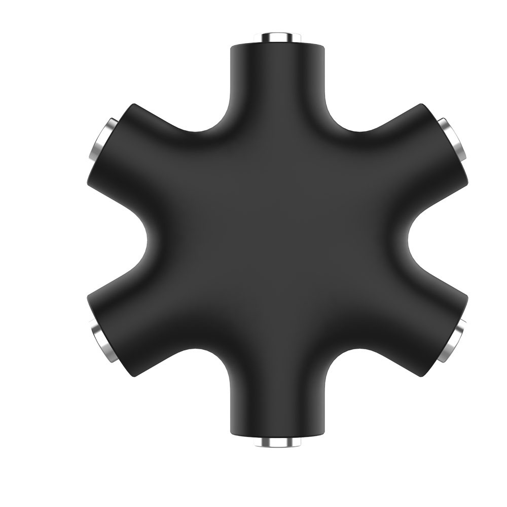 Đầu chia âm thanh dây tai nghe MP3 MP4 giắc 3.5m 1 đầu sang 5 cổng chất liệu bền cho máy tính bảng/điện thoại di động