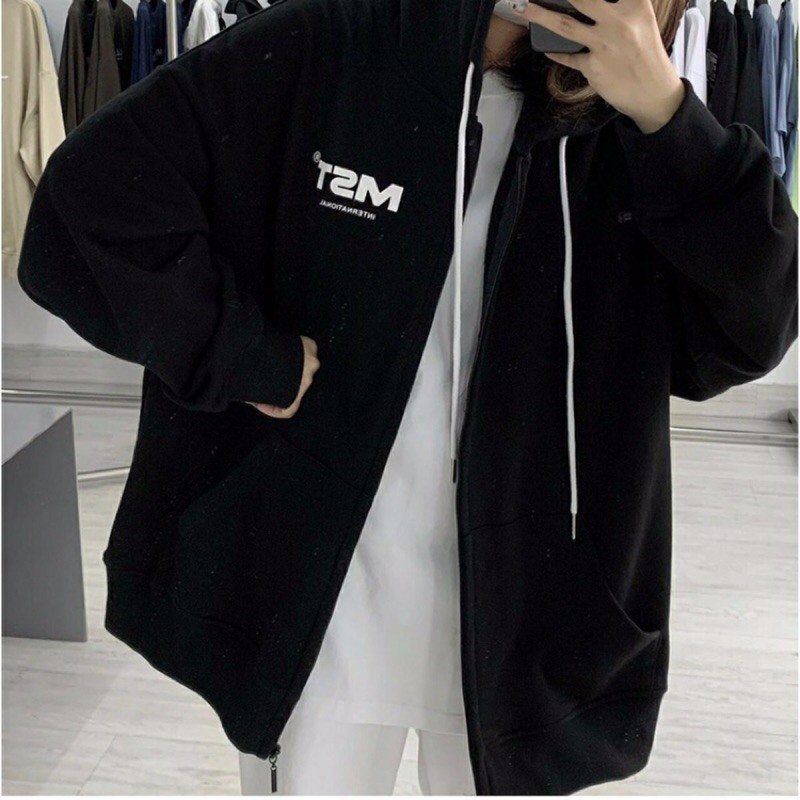 [Mã WASTMAY giảm 15% tối đa 30K đơn 150K] áo khoác nữ hoodie in chữ mst chất đẹp | BigBuy360 - bigbuy360.vn