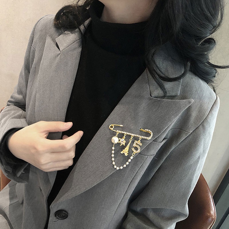 Set 4 ghim cài áo hình hoa hồng sang trọng