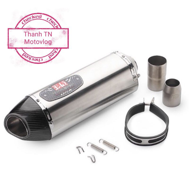 Lon Pô Yoshimura R77 Inox và Carbon Repica loại 1