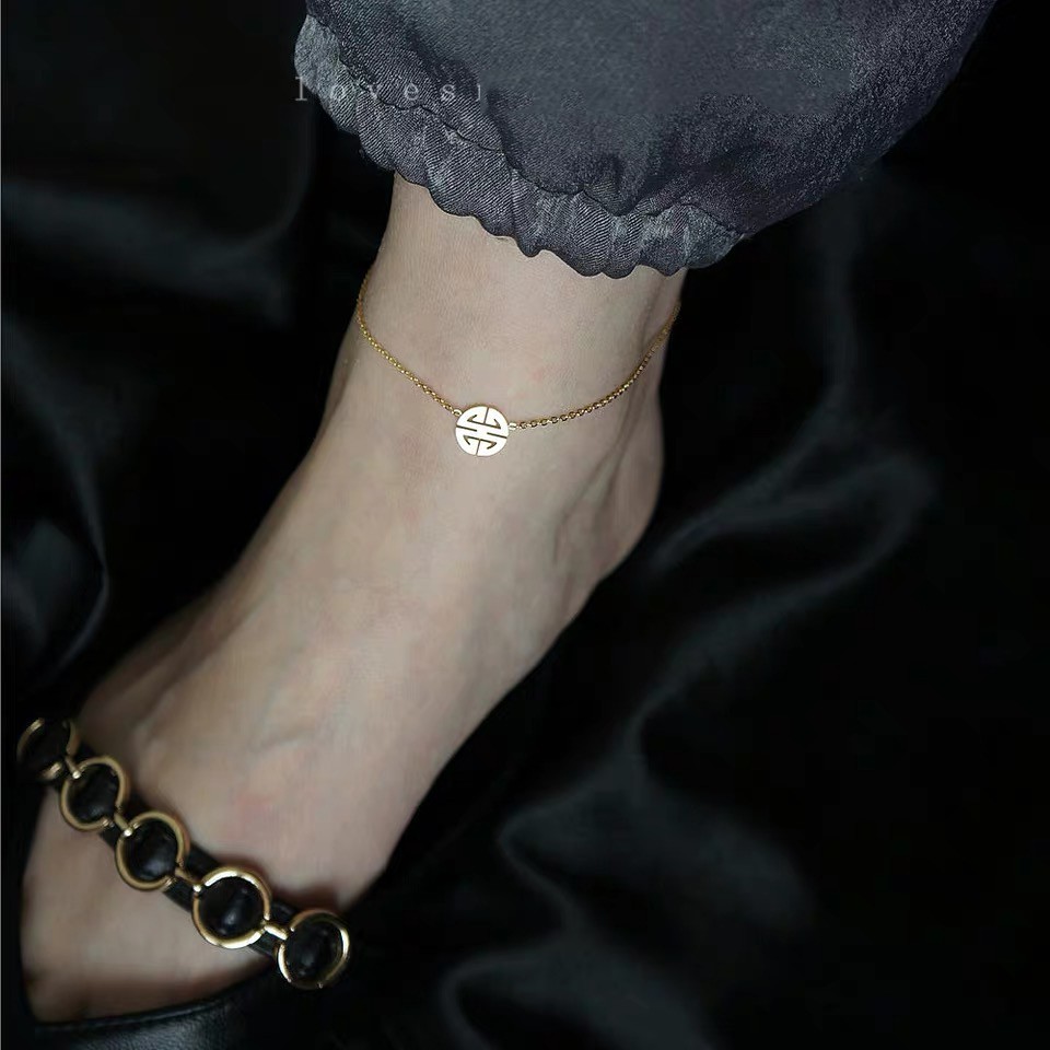 Lắc chân/ lắc tay mặt hình trái tim nhỏ tinh tế phong cách Hàn Quốc thời trang cho nữ