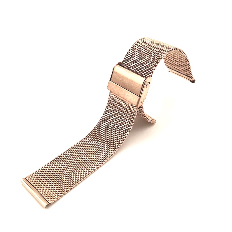 Dây đeo đồng hồ Milanese bằng thép không gỉ đa năng 12mm 14mm 16mm 18mm 20mm Phụ kiện đồng hồ Dây đeo đồng hồ Vòng đeo tay màu trơn