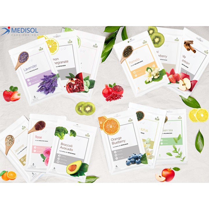 Mặt Nạ Giấy Dưỡng Da Chiết Xuất Từ Thiên Nhiên HnB Detox & Relaxing