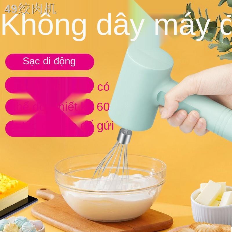 [Kiểu sạc không dây] Đánh bông điện gia dụng trộn nhỏ cầm tay lòng trắng trứng và bánh kem mì