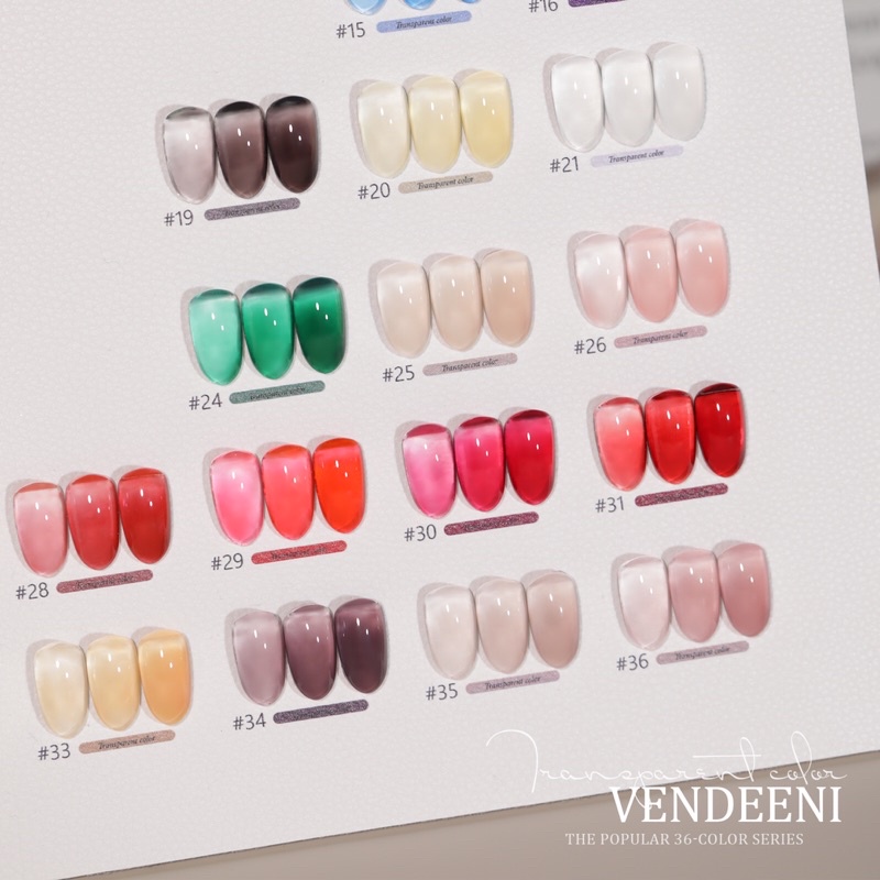 Sơn gel thạch vendeeni lẻ màu