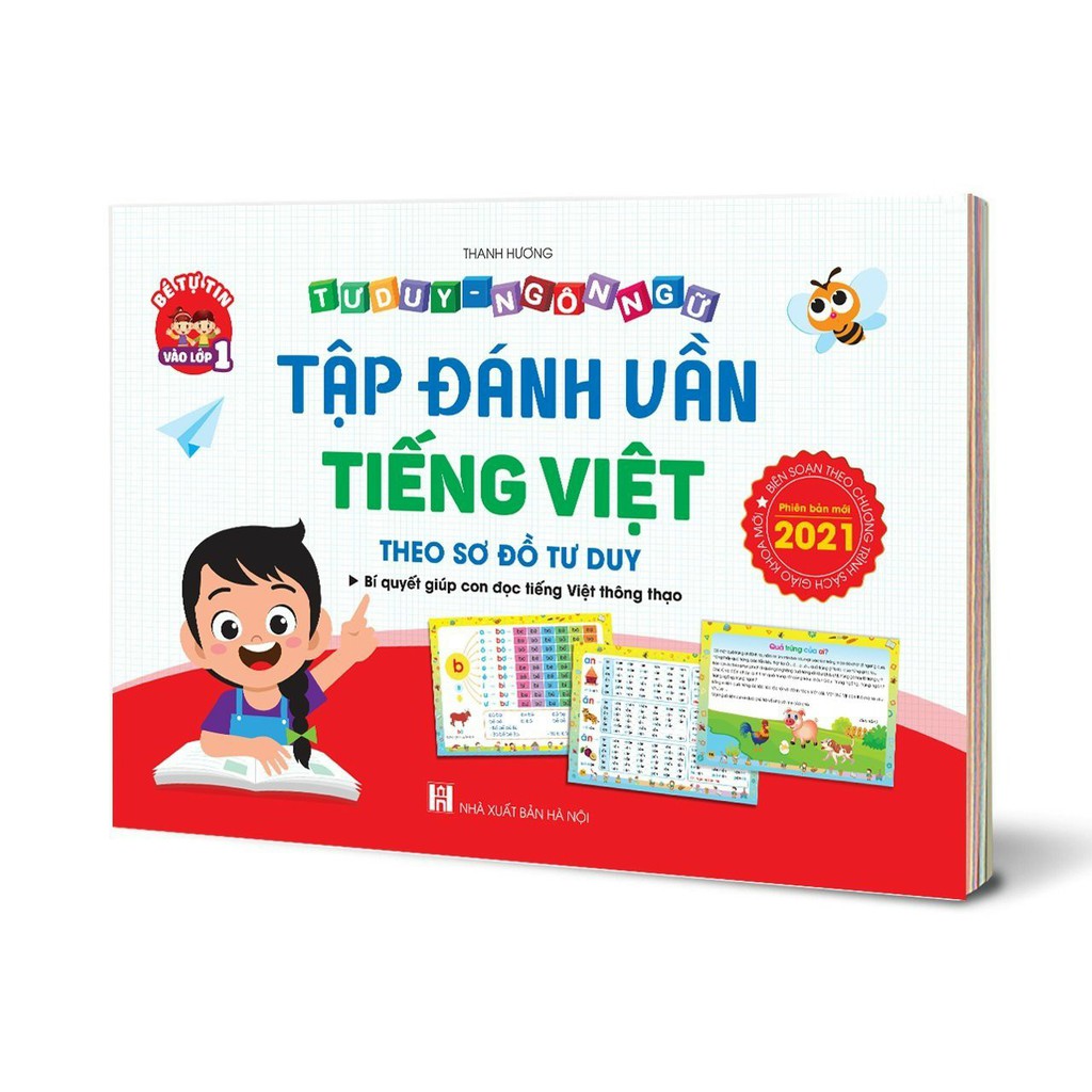 Sách - Tập Đánh Vần Tiếng Việt - Theo Sơ Đồ Tư Duy - Phiên bản mới nhất 2021