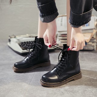 Giày Bốt Nữ Dr Marten Đế Êm Cổ Lửng H80