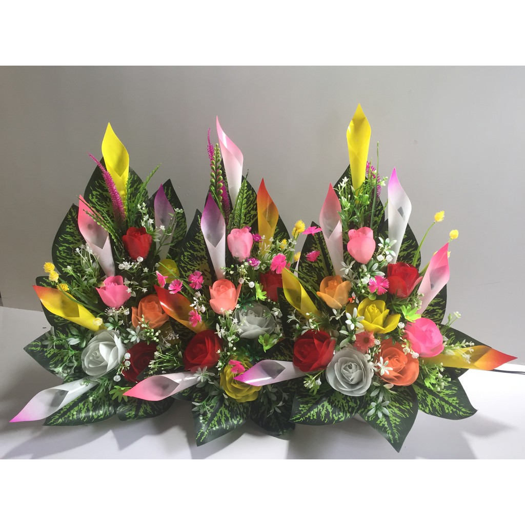 Hoa Trang Trí Có Đèn Loại 15 bông - Hoa Giả