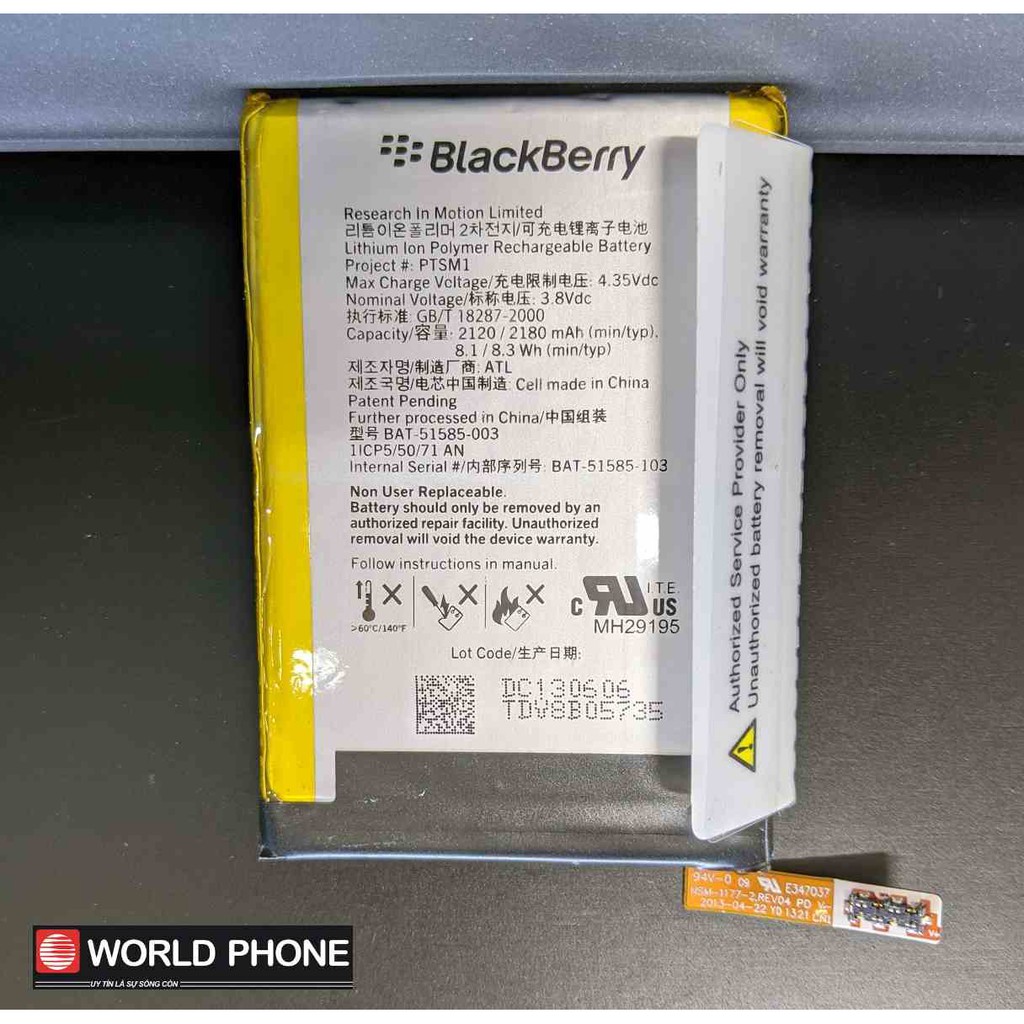 Linh kiện điện thoại Pin Blackberry Classic/Q20, Passport, Z30, Priv, Q5