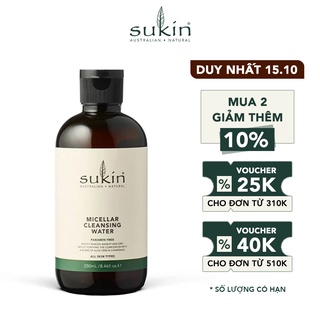 Nước Tẩy Trang Sukin Micellar Cleansing Water 250ml