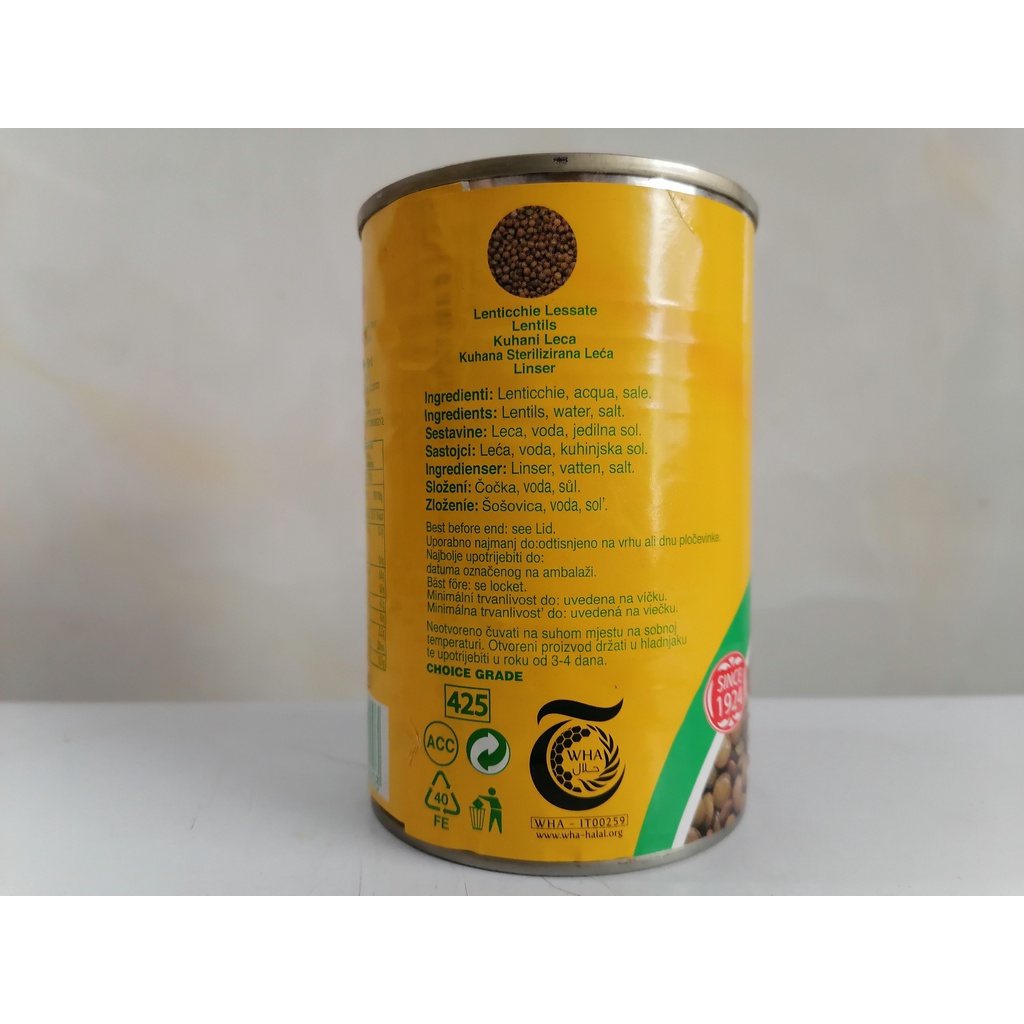 [400g] ĐẬU LĂNG [Italia] FIAMMA Lentils (halal) (atu-hk)