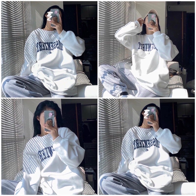 Áo Sweater Nỉ Nam/Nữ Form thụng DISSEN Unisex dài tay Hoodie Tay Phồng DISSEN