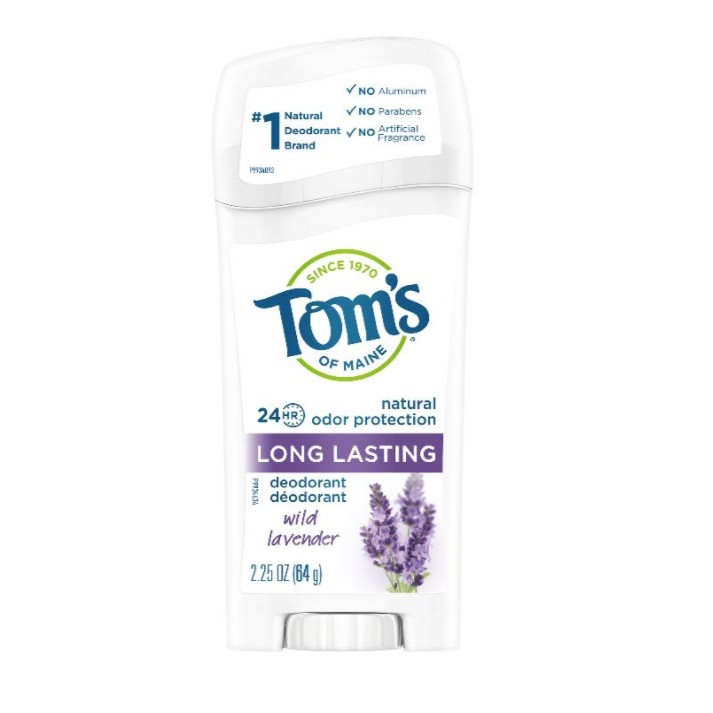 Lăn khử mùi dạng sáp hương oải hương unisex Tom's of Maine Natural Care Deodorant Lavender 64g (Mỹ)