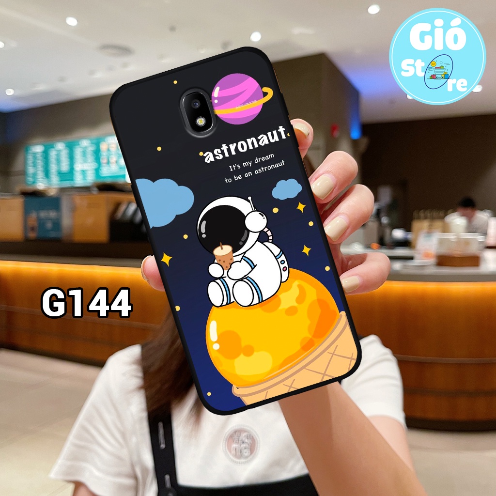 Ốp lưng SAMSUNG J7 PRO/ J7 PLUS/ J3 PRO - Ốp điện thoại SAMSUNG in hình vũ trụ, phi hành gia,lưng nhựa cứng viền dẻo