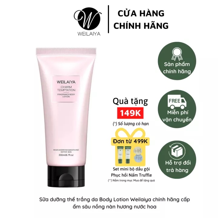 Sữa Dưỡng Thể Trắng Da Body Lotion Weilaiya Chính Hãng Cấp Ẩm Sâu Cho Làn Da Siêu Mịn Nồng Nàn Hương Nước Hoa W017