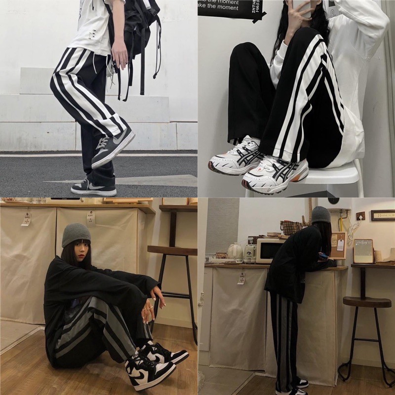 Quần LongPant Suông Line Kèm Ảnh Thật