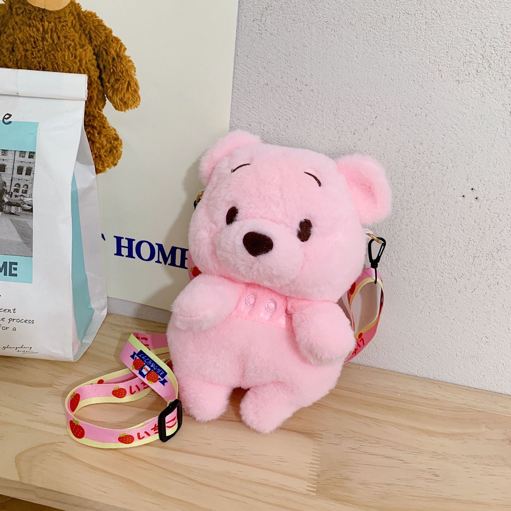 Túi Đeo Chéo Hình Gấu pooh Hoạt Hình Dễ Thương