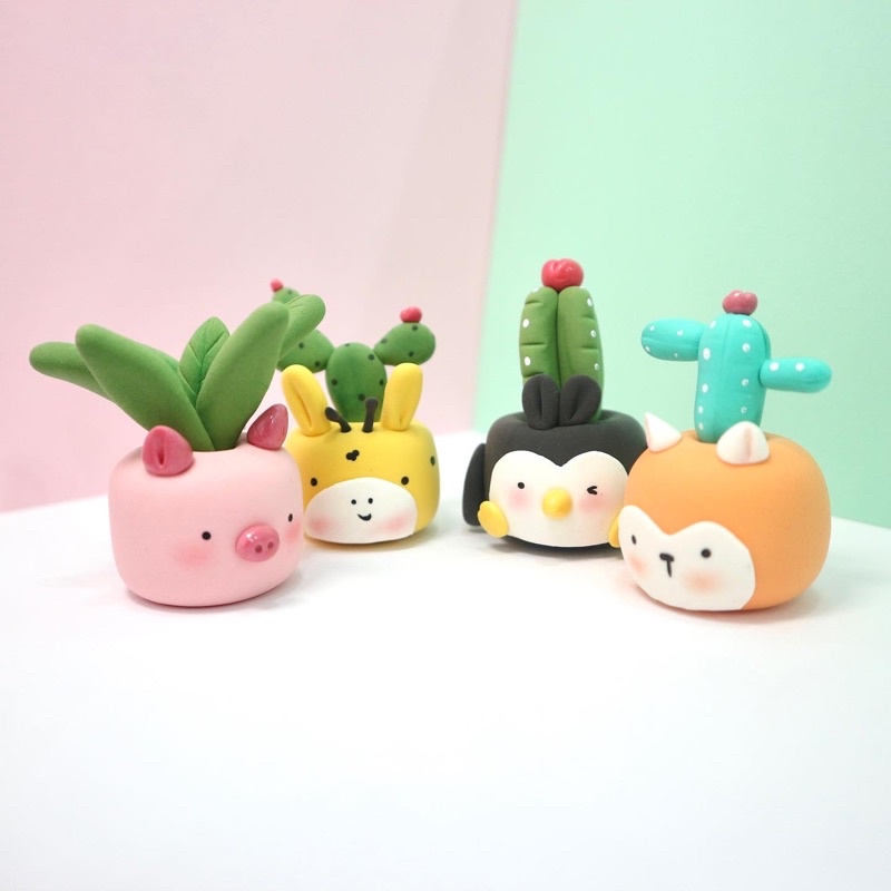 TƯỢNG ĐẤT NẶN TRANG TRÍ HANDMADE