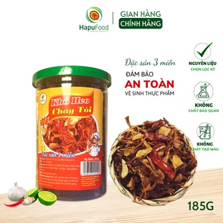 Heo khô cháy tỏi HAPUFOOD 185G thơm ngon chuẩn vị, đảm bảo ATVSTP- Đồ ăn vặt cho mẹ và bé