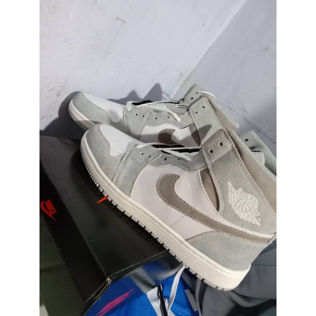 Giày JorDan 1 Cổ Cao HYPER ROYAL Nam Nữ, Giày Sneaker JorDan 1 High xanh loang Đá