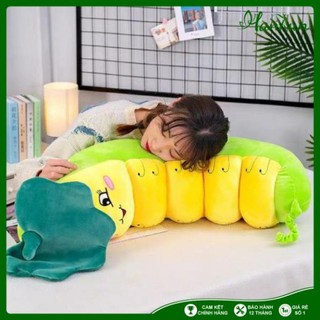 (Hàng xịn ) Gấu bông gối ôm sâu khoai siêu to khổng lồ chất mịn  thú bông/ thú nhồi bông