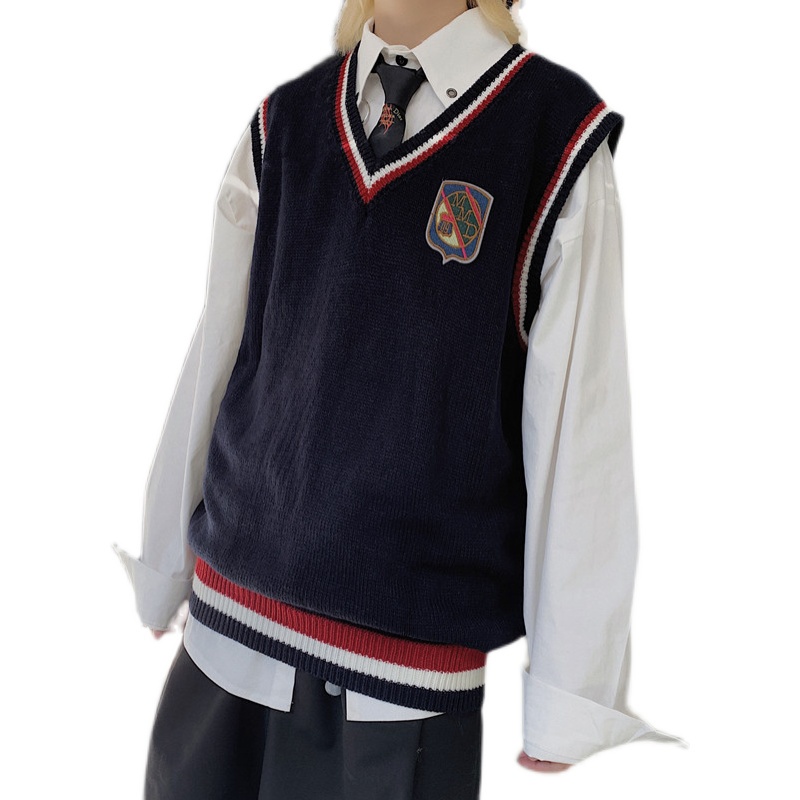 Áo dệt kim không tay thời trang 196501Áo Sweater không tay dáng rộng cá tính trẻ trung | BigBuy360 - bigbuy360.vn