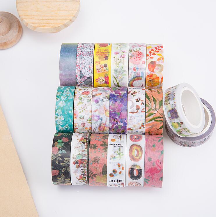 1 Cuộn Băng Keo Phong Cách Vintage Trang Trí Sổ Tay