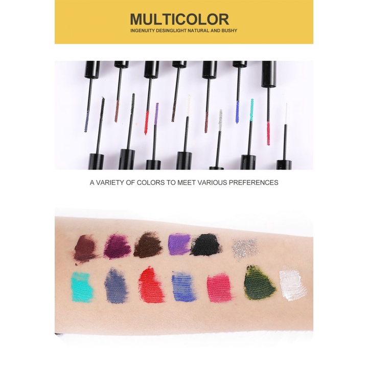 Mascara TEAYASON 6 màu tùy chọn giúp làm cong và dày mi với thiết kế vỏ kim cương độc đáo
 | BigBuy360 - bigbuy360.vn