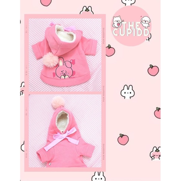 Áo Hoodie Thêu Gấu Có Nón Cho Thú Cưng CARAETS