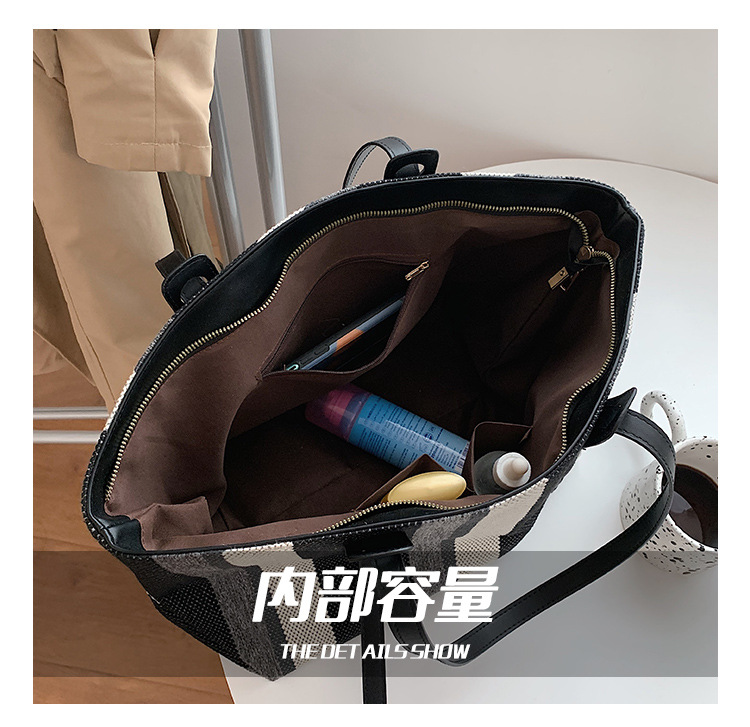 Túi Xách Nữ Jasmin Noir Làm Bằng Vải Len Cỡ Lớn Thiết Kế Đơn Giản